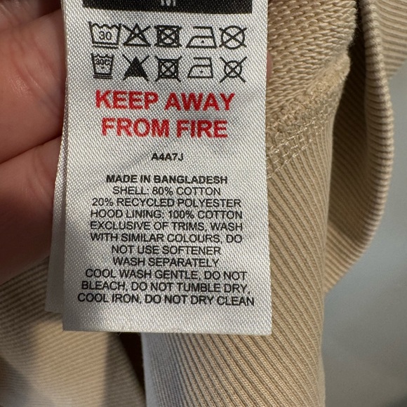 Gymshark HERITAGE WASHED HOODIE Oversized Fit Medium Tan - Picture 9 of 13